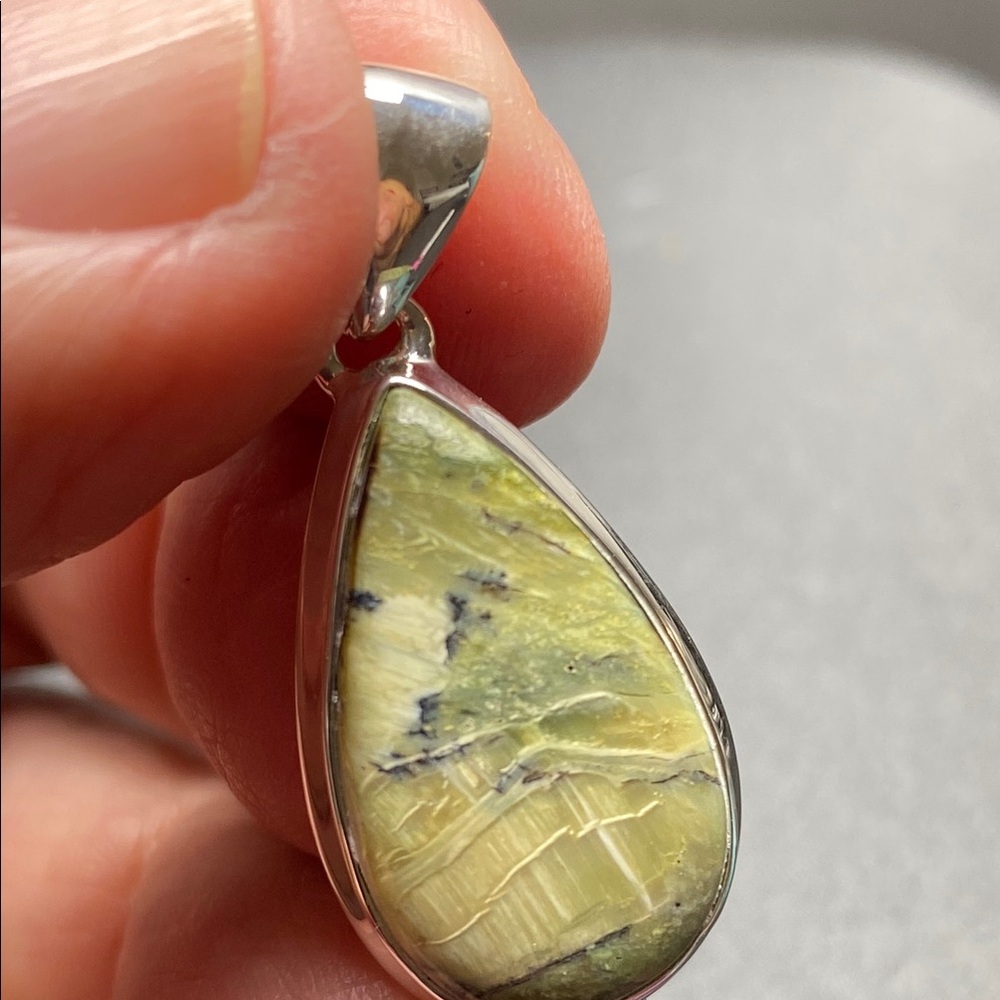 Imperial Opal Pendant in Solid Sterling Silver 925